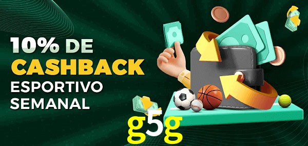 10% de bônus de cashback na g5g