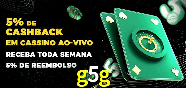 Promoções do cassino ao Vivo g5g